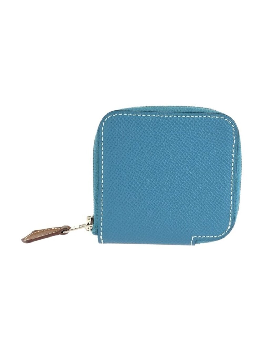 Hermes Azap Blue New Jean Veau Epsom Coin Purse
